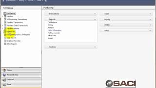 Microsoft Dynamics GP Navigation Panel for Reporting