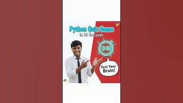 🧠 Python Quiz Game in 30 Seconds | Test Your Brain! #coding #shorts #python #viral #trending #coding
