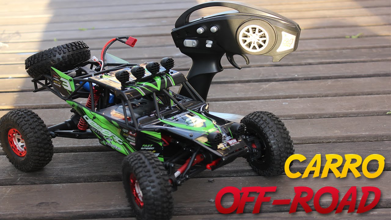 Carro De Controle Off Road Wltoys 4X4 Gaiola 1/12 - 50Km/H