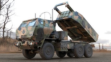 HIMARS Rocket Launcher PBR 3D model