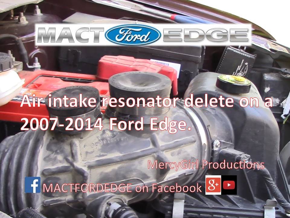 Ford Edge Air Intake Resonator Delete YouTube