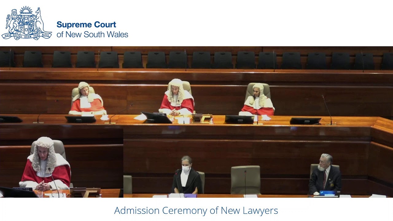 Admission Ceremony for New Lawyers - Friday 3 February - 10:45am