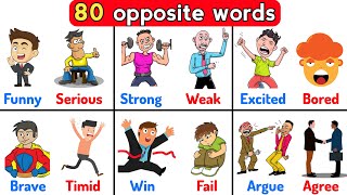 80 opposite words in english | antonyms in english | english vocabulary