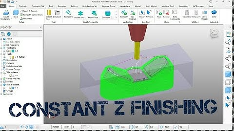 constant z finishing tutorial in hindi. autodesk powermill ultimate 2018. chapter 2