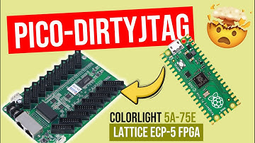 Pico-DirtyJTAG: Cheap JTAG Programmer! Raspberry Pi Pico for Lattice ECP5 + Icestudio