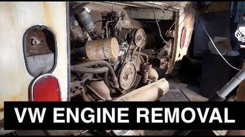 1966 VW Double Cab Engine Removal