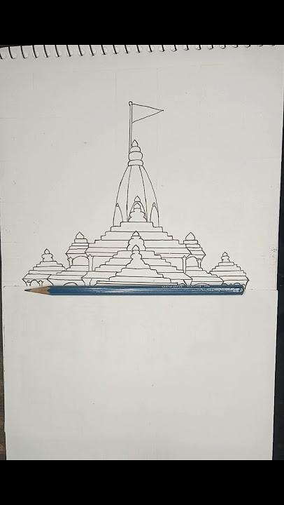 Ram Mandir Ayodhya Drawing ( prat1)#shortvideo #drawing #ram #ayodhya #rammandir #mahadev