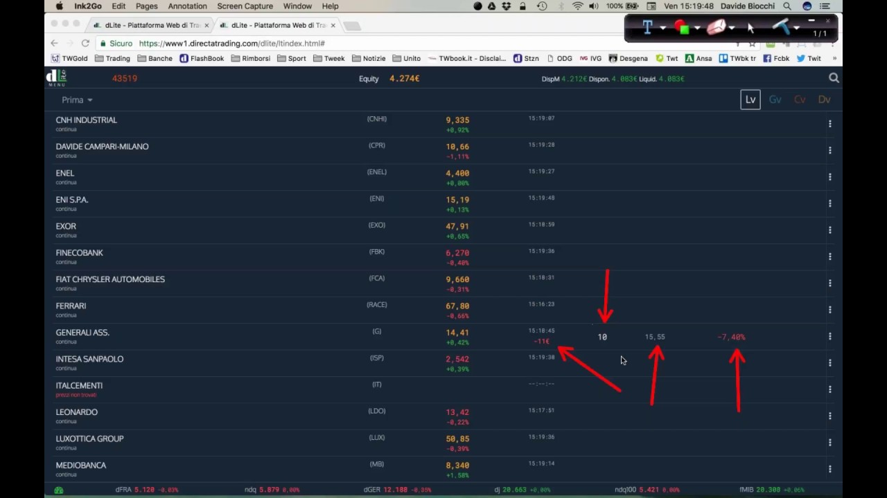 Directa trading system