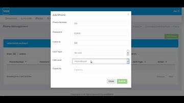 How to Add Phone in VOS3000 Web V3.0