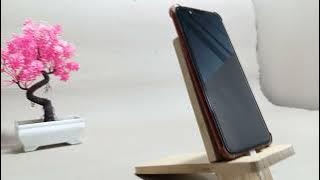 Phone Holder Dudukan Handphone Praktis bahan kayu solid