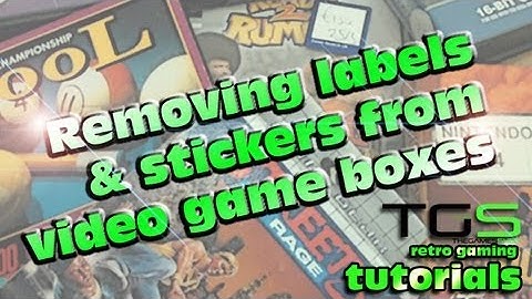 How to remove stickers and labels from Retro Video Game boxes safely