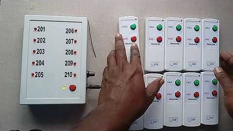 🔔 10-Indicator Wireless Call Bell System | Nurse call system | ElectroFox