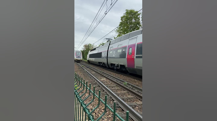 Croisement de tgv inouï juste avant le tunnel de blossac et un beau klaxon :)