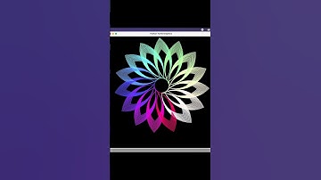 Draw Beautiful Flower 🌸 using python | turtle | #shorts #youtubeshorts #drawing #ytshorts #coding