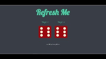 DOM project-1 | Simple Dice Game Built with HTML, CSS & JavaScript | Web Development Project
