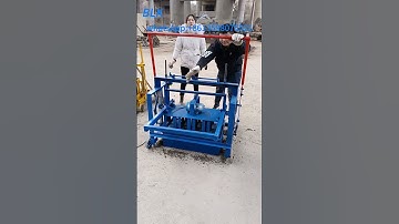 movable concrete cement solid hollow block making machine price