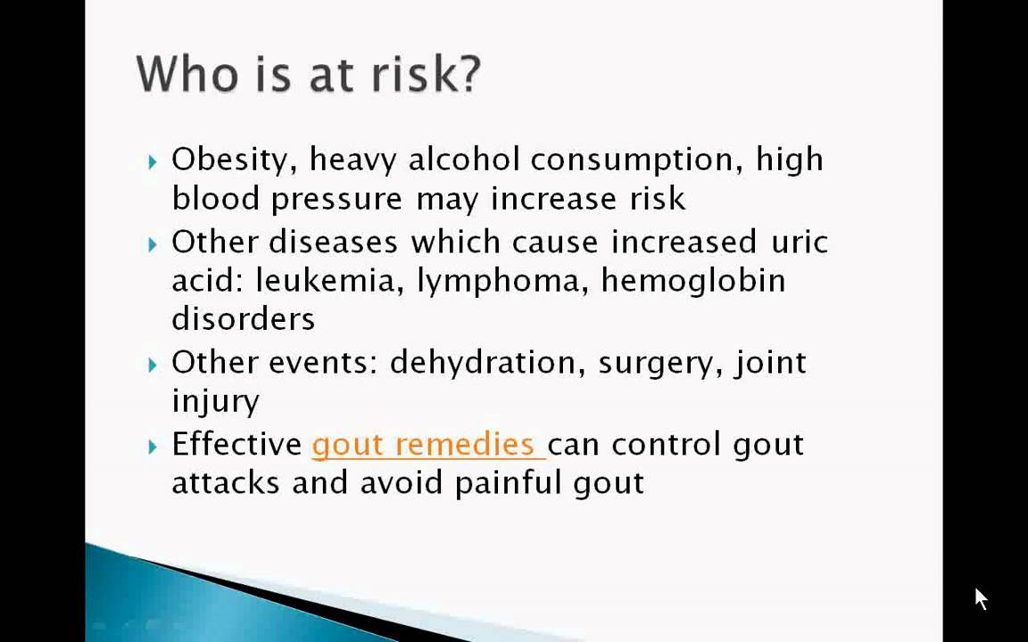 gout symptoms and treatment