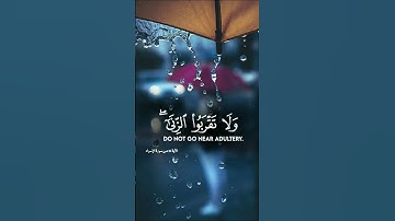 التدبر في آيات القرآن الكريم سورة الاسراء الاية 32#الشيخ_خالد_الجليل 🌹🌿#تلاوة_تبث_الطمأنينة🌿