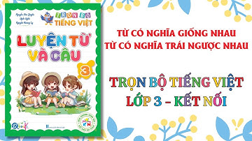 TỪ CÓ NGHĨA GIỐNG NHAU, TỪ CÓ NGHĨA TRÁI NGƯỢC NHAU | LUYỆN TỪ VÀ CÂU | Trọn bộ TIẾNG VIỆT LỚP 3