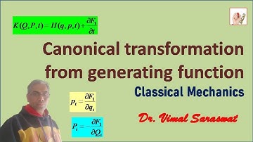 Canonical transformation from generating function | Classical mechanics