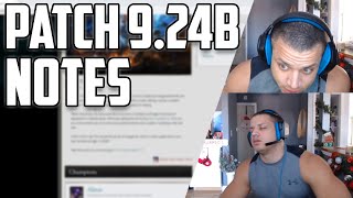TYLER1 REACTS TO PATCH 9.24B NOTES Update