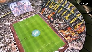 تيفو جماهير الاتحاد الرائع قبل بدأ مبارة #الاتحاد_الهلال