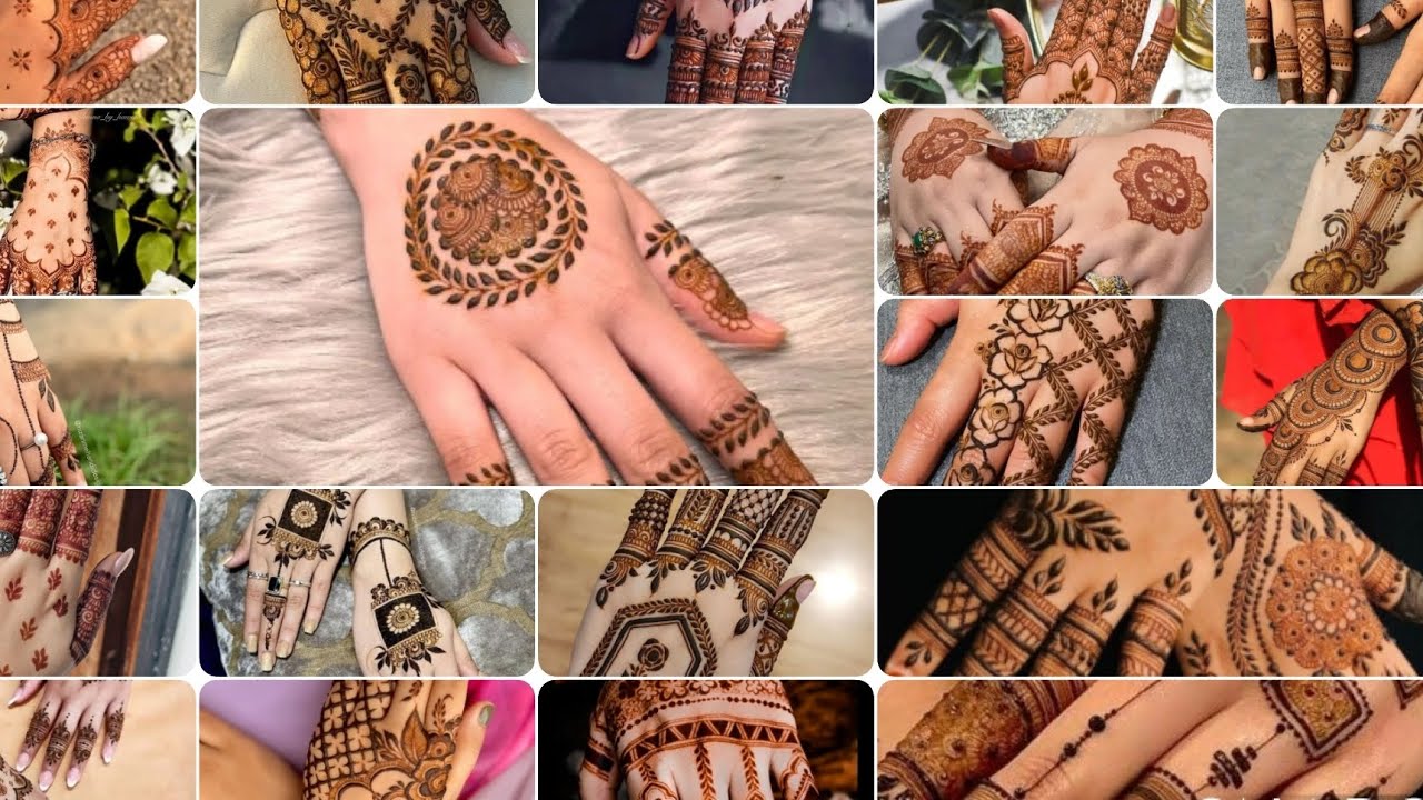 Back hand mehndi designs simpal easy and beautiful 