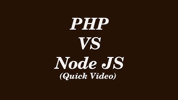 PHP VS Node JS