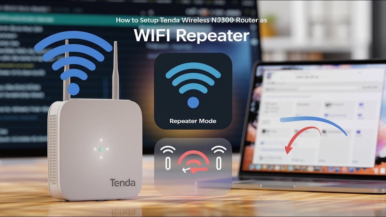 Sat Com Router N300 Installation How to setup TENDA wireless N300 router as Wifi Repeater - YouTube