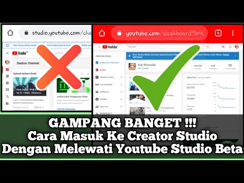 Cara Masuk Ke Creator Studio Dengan Mudah - Youtube