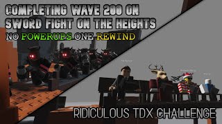 TDX | Beating Endless Wave 200 on SFOTH