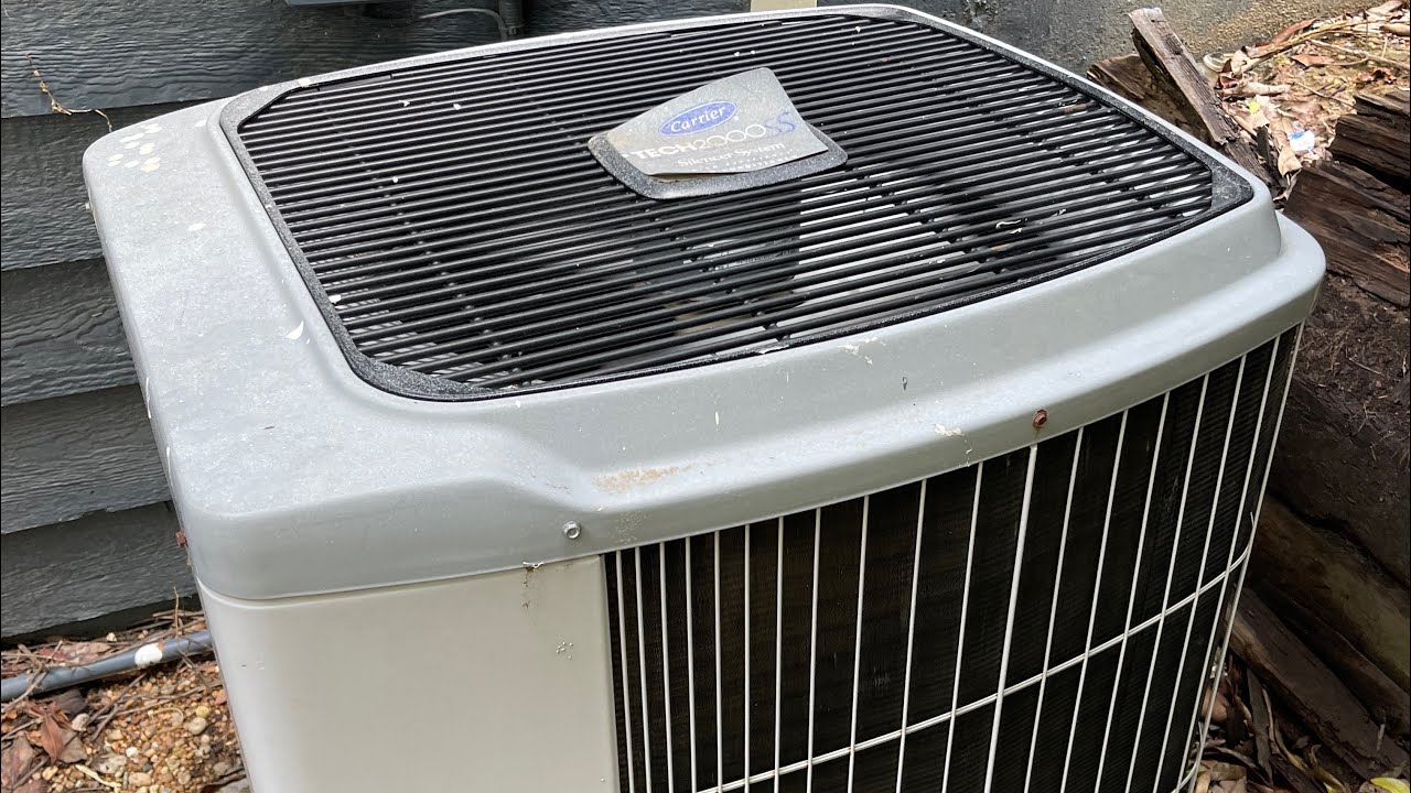 1997 Carrier TECH2000 Silencer System Central Air Conditioner Running