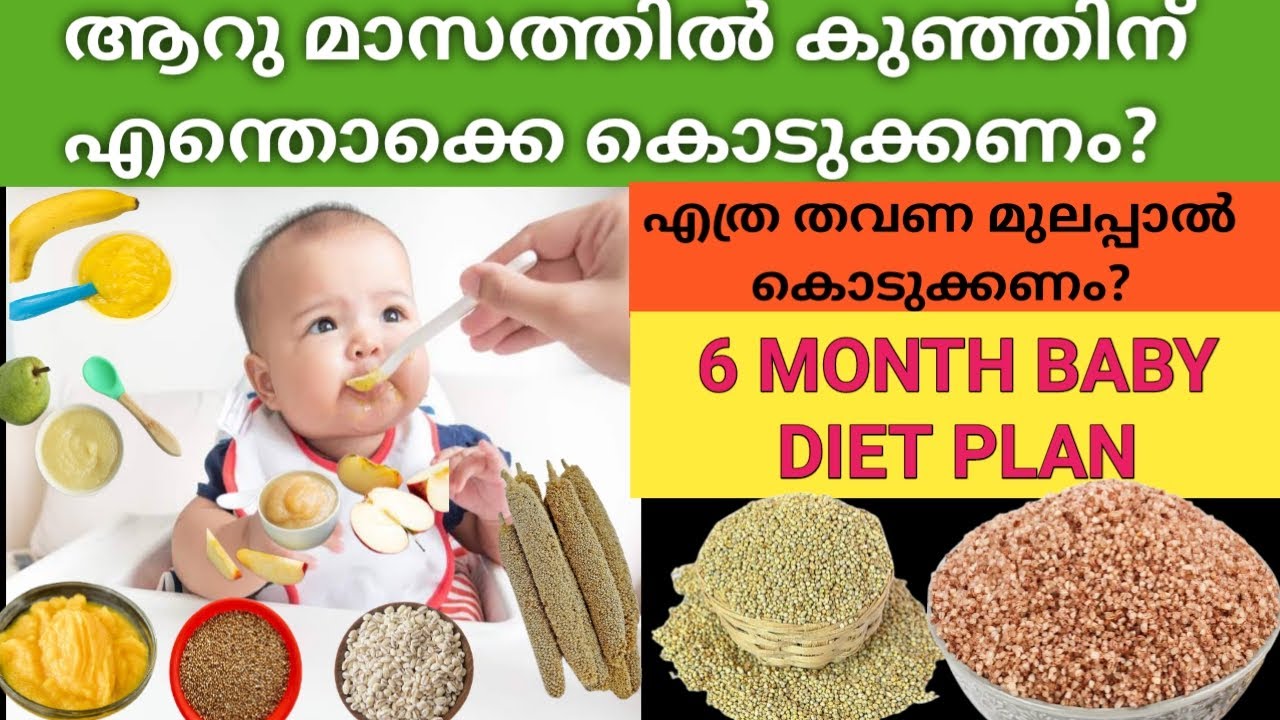 6 Months Old Baby Food Chart