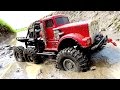 POWERFUL 6x6 TRUCK in MUDDY SWAMP - OFF ROAD AXLE REPAiR JOB - "BiG RED" - RC ADVENTURES