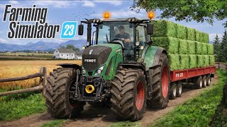 Fs 23 Selling Grass Square Bales ! Farming Simulator 23 Gameplay Timelapse ! #fs23