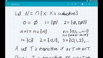 14 Definition of N, numbers, and transitive sets