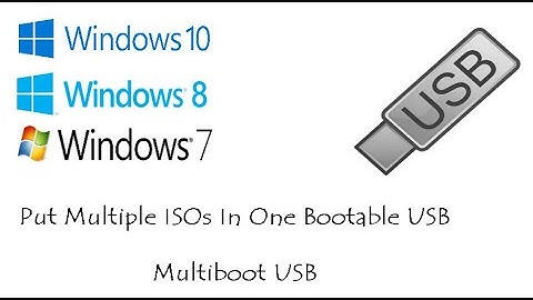 How to Put Multiple ISO Files in One Bootable USB Disk