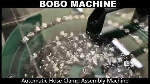 Automatic hose clamp assembly machine
