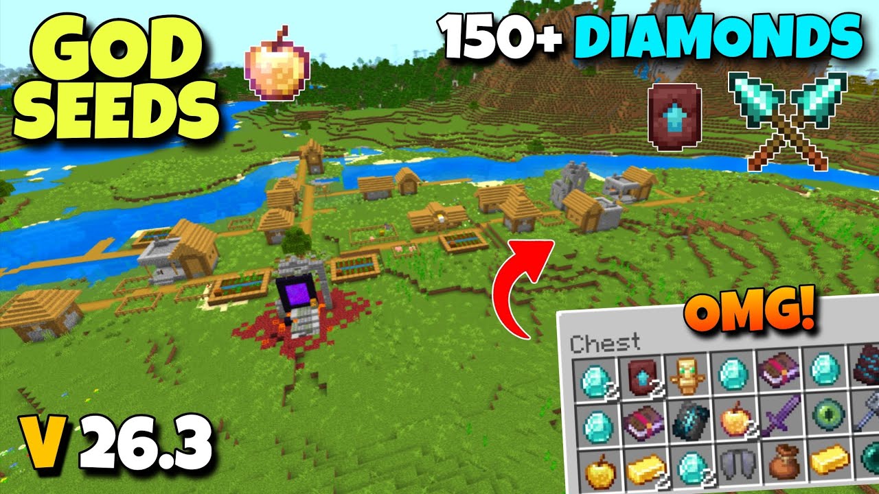 🔥GOD SEEDS For Minecraft 26.3 Bedrock & Pocket Edition | Seed Minecraft 26.3 | Minecraft Seeds