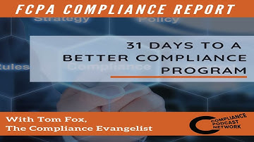 One Month to More Effective Compliance Program Through Innovation: Creating an Inventory of Metrics