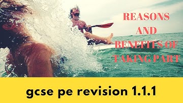 GCSE PE REVISION REASONS AND BENEFIT OF TAKING PART IN PHYSICAL ACTIVITY