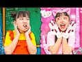 My New Classmate Is Hello Kitty - Funny Stories About Baby Doll
