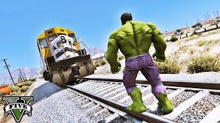 HULK vs TREM - GTA V - IR GAMES screenshot 4