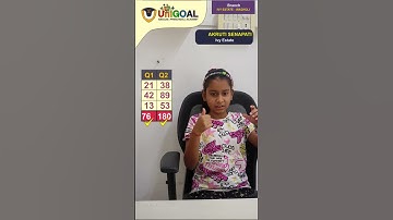 ABACUS LEVEL 1:  2D3NUMBERS Performance of AKRUTI SENAPATI