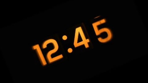 Digital LED Clock Time Lapse Rotating Spinning 360 Degrees full Circle Rotation HD Timelapse Video