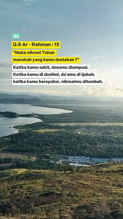 begitu indahnya alam Indonesia #motivation #generasiquraniyangkuatdanamanat #quotes #cintaindonesia