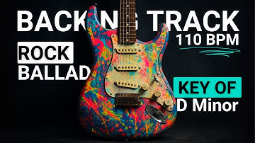 Cinematic I Will Prevail Rock Ballad Backing Track in D Minor | 110 BPM