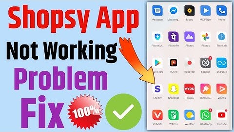 shopsy app not working | how to fix open problem in shopsy | shopsy app chal nahi raha hai