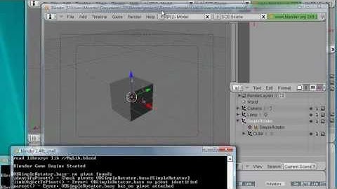 BGE Tutorial - LinkLib - Part III - link from and to .blendfiles