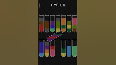 Water sort puzzle level 1661
